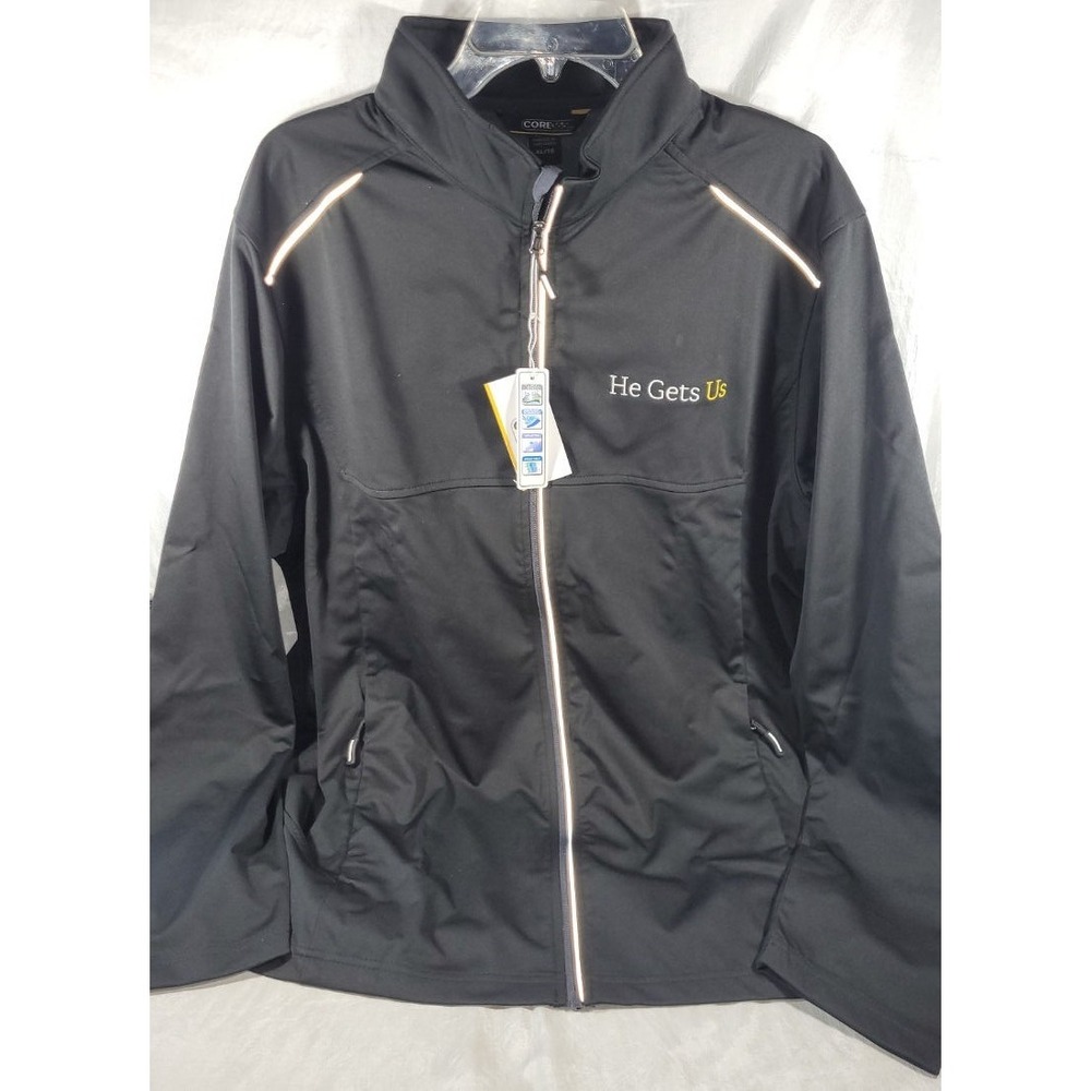 Core365 Men's Techno Lite 3-Layer Knit Tech-Shell Jacket CE708 'He Gets Us' - L